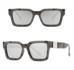 Men's Square 'Glare Sky' Plastic Sunglasses