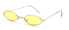 Women's Small Oval 'Alynx' Metal Sunglasses