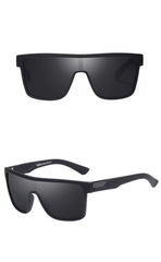 Unisex Classic Square 'Sun Stop' Plastic Sunglasses