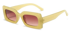 Women's Vintage Rectangle 'Boulder' Plastic Sunglasses