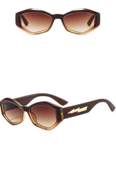 Women's Retro Irregular 'Flower Gaze' Cat Eye Sunglasses