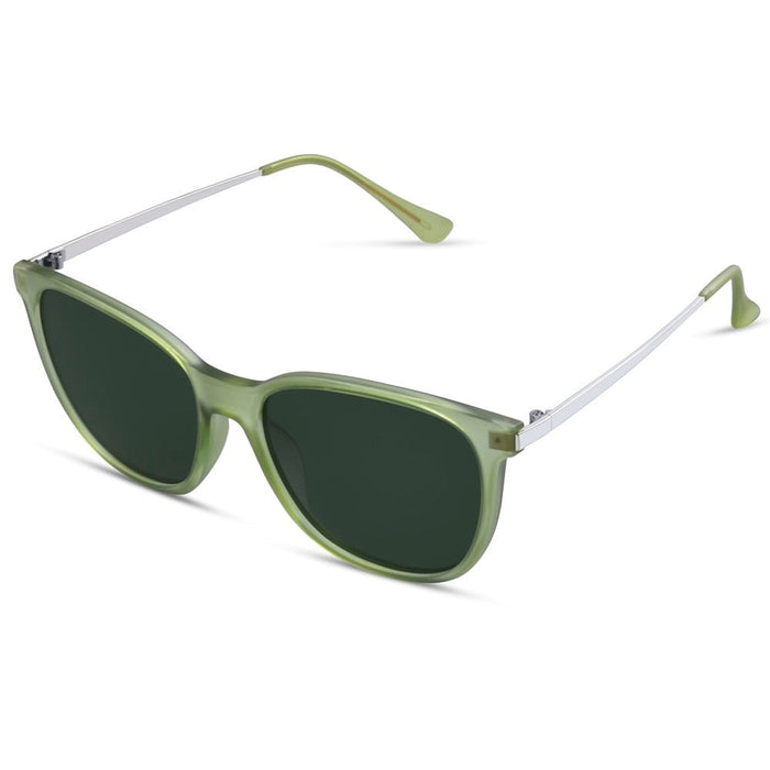 Women's Square Polarized 'Hookie' Metal Sunglasses