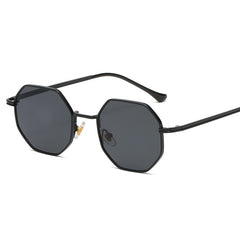 Men's Hexagon 'Pitch' Metal Sunglasses