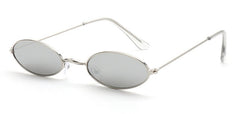 Women's Small Oval 'Alynx' Metal Sunglasses