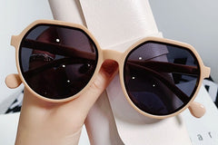 Women's Retro Round 'Shikoba' Plastic Sunglasses