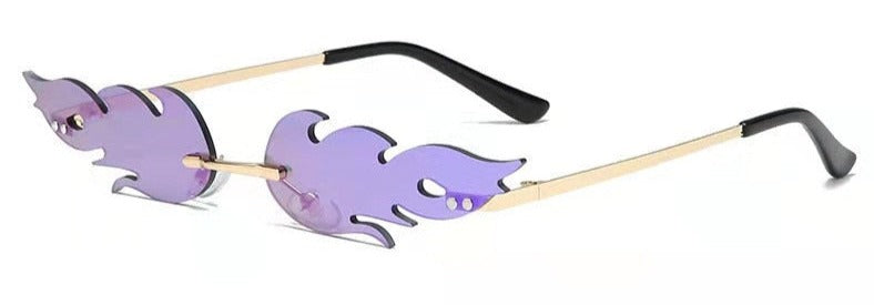 Unisex Cat Eye 'Love of Fire' Plastic Sunglasses