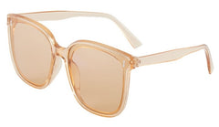 Women's Oversized Square 'Peppermint' Plastic Sunglasses