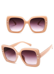 Women's Luxury Square 'Kissed' Plastic Sunglasses