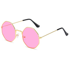 Women's  Octagonal 'Shammel' Metal Sunglasses