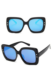 Women's Luxury Square 'Kissed' Plastic Sunglasses