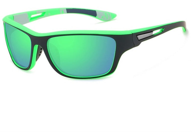 Unisex Cycling Polarized 'Kermit' Plastic Sports Sunglasses