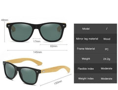 Men's Google 'Herby' Wood Bamboo Sunglasses