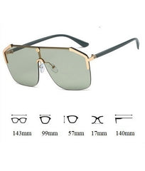 Women's Rimless 'Catwalk' Square Alloy Sunglasses