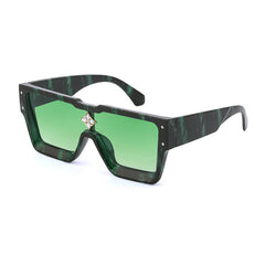 Women's Square 'Shanaia Twain' Plastic Sunglasses