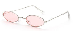 Women's Small Oval 'Alynx' Metal Sunglasses