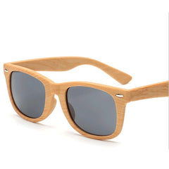 Men's Retro Square 'Rise and Shine' Wooden Bamboo Sunglasses