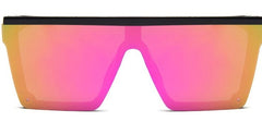 Women's Oversized Square 'Medusa' Plastic Sunglasses