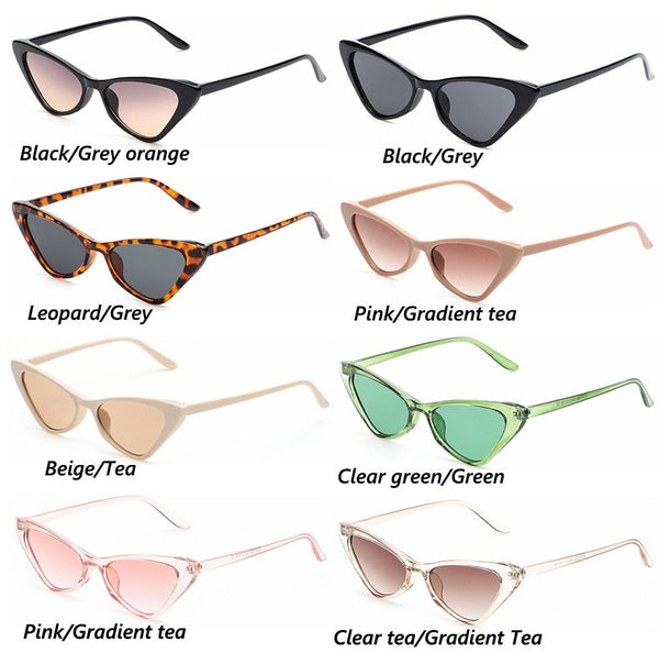 Unisex Vintage Cat Eye 'Summer Desert ' Plastic Sunglasses