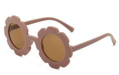 Kid's Girl Round 'Sunny Flower' Plastic Sunglasses