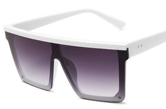 Women's Oversized Square 'Medusa' Plastic Sunglasses