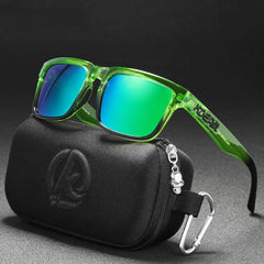 Men's Polarized Square 'Grinch Eye Wear' Plastic Sunglasses