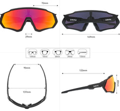 Men's Cycling Polarized 'Rot' Plastic Sports Sunglasses