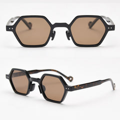 Unisex Polygon 'Ellis' Plastic  Sunglasses