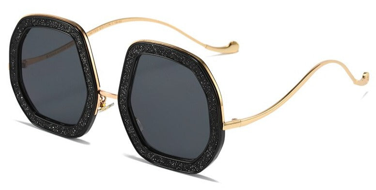 Women's Hexagone 'Seraphin' Metal Sunglasses