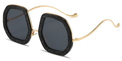 Women's Hexagone 'Seraphin' Metal Sunglasses