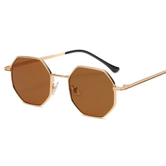 Men's Hexagon 'Pitch' Metal Sunglasses