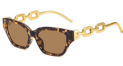 Women's Vintage Cat Eye 'Golden' Plastic Sunglasses