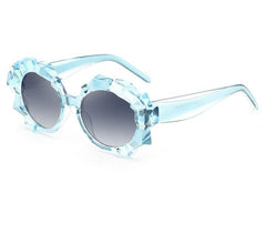 Women's Oval 'Crystal Gem' Plastic Sunglasses