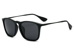 Women's Polarized Rectangle 'Benoite' Metal Sunglasses