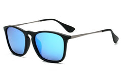 Women's Polarized Rectangle 'Benoite' Metal Sunglasses