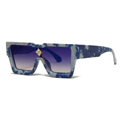 Women's Square 'Shanaia Twain' Plastic Sunglasses