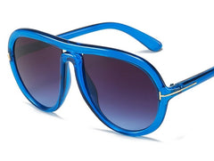 Women's Oversized Pilot 'Lady V' Plastic Sunglasses