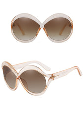 Women's Browline Oversized 'Infinite' Plastic Sunglasses