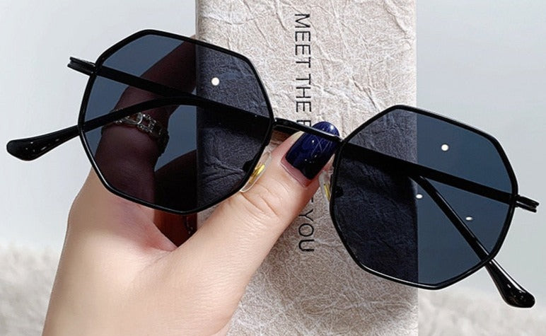 Women's Polygon 'Flack Eye' Metal Sunglasses