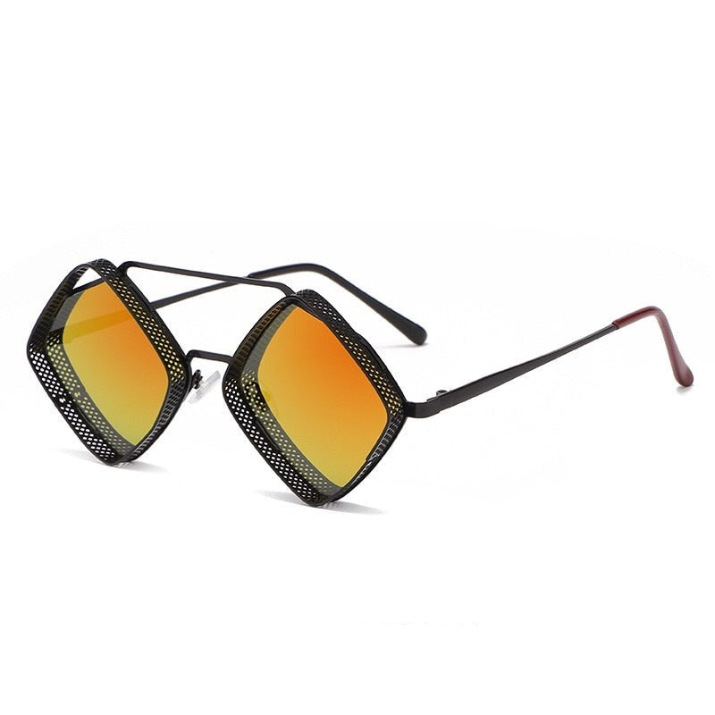 Unisex Retro Steampunk 'Pitch' Metal Sunglasses