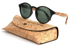 Men's Round Polarized 'Carlow' Wooden Sunglasses