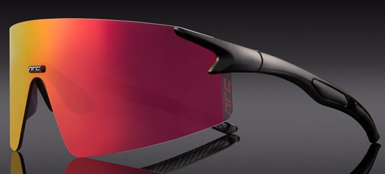 Unisex Cycling Semi Rimless 'Archie' Plastic Sports Sunglasses