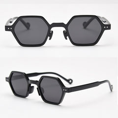 Unisex Polygon 'Ellis' Plastic  Sunglasses