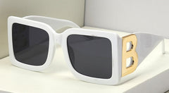 Women's Oversized Square 'Banshee'  Plastic Sunglasses