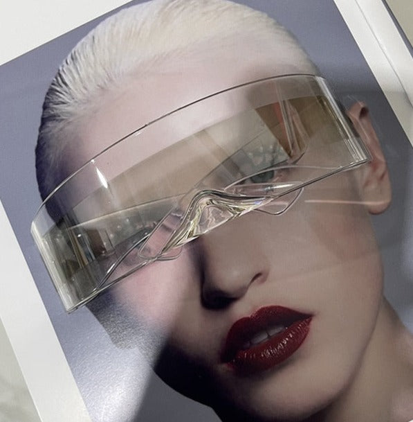Women's Rimless Polaroid 'Arata' Plastic Costume Sunglasses