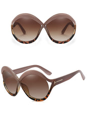 Women's Browline Oversized 'Infinite' Plastic Sunglasses