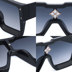 Women's Oversized Square 'Vanilla Eye Glass' Plastic Sunglasses