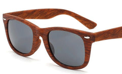 Women's Retro Square 'Cielo' Wooden Sunglasses