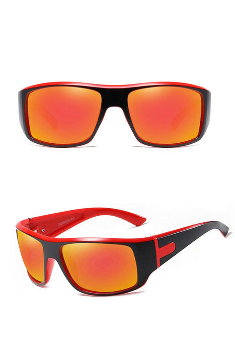 Men's Square Polarized 'The Look' Plastic Sunglasses