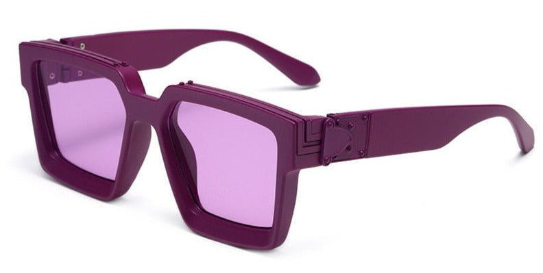 Women's Retro Square 'Shaina Eye Wear' Plastic Sunglasse