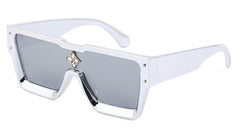 Women's Oversized Square 'Vanilla Eye Glass' Plastic Sunglasses